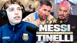 REACCION A LA ENTREVISTA DE MESSI CON TINELLI 2024 GANAR EL MUNDIAL ME CAMBIO LA VIDA [upl. by Nahtanod]