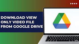 How To Download View Only Video File From Google Drive Quick amp Easy 2024 [upl. by Yesmar469]