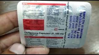 Hansepran 100mg Capsule  Clofazimine 100mg Capsule  Hansepran 100mg Capsule Uses Review Hindi [upl. by Ecirted]