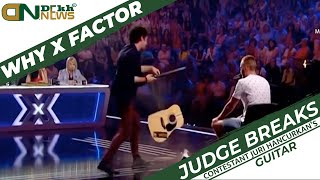 Why X Factor Judge Breaks Contestant Juri Hancurkans Guitar During Performance  Reason Explained [upl. by Pantia]