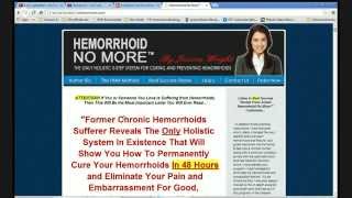 A Natural Cure for Hemorrhoids  Review of quotHemorrhoid No Morequot System [upl. by Lanae781]