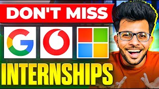 8 Amazing Internship Opportunities of 2024 👩‍💻🔥  APPLY NOW ✅ [upl. by Eckel]