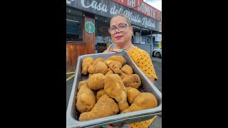 40 Años 🍗🍗 Muslos Rellenos de Bayamon 🇵🇷 Sin Hueso Rellenao con Jamon y Queso ❤️ Mega Gordos [upl. by Yknarf]