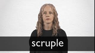 How to pronounce SCRUPLE in British English [upl. by Theodosia]