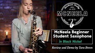 Tara Breen Reviews the McNeela Alto Saxophone for Beginners wBlack Nickel Finish [upl. by Anthiathia]