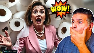 🚨MUST SEE Toilet Paper FALLS OUT of Nancy Pelosis Pants During Speech DNC Day 3 [upl. by Helbonia]