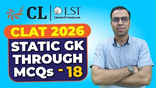 CLAT 2026 GK Question  CLAT 2026 Preparation  Static GK for CLAT 2026  Part 18 [upl. by Gruber]