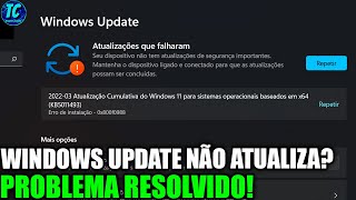 WINDOWS UPDATE NÃO ATUALIZA RESOLVIDO 2024 [upl. by Natale]