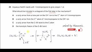 970112MJ24Q28 Cambridge International AS Level Chemistry MayJune 2024 Paper 12 Q28 [upl. by Amelina121]