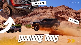 Bronco Jumps  Carnage  Logandale Trails NV [upl. by Thorin]