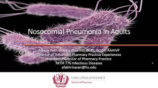 Nosocomial Pneumonia Objective 1 [upl. by Oirrad]