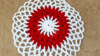 बहुत आसान क्रोशिया के डिजाइन Very Easy Crochet design woolen flower pattern [upl. by Uahc]