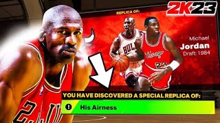 HOW TO CREATE BOTH “HIS AIRNESS” MICHAEL JORDAN REPLICA BUILDS🔥🔥🔥 BEST GUARD BUILD NBA 2K23 [upl. by Tonya]