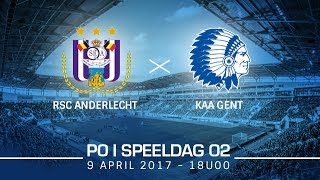 Samenvatting RSC Anderlecht  KAA GENT SP2PO1 [upl. by Sella886]