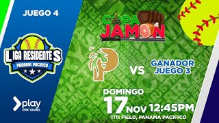 🥎🔥 LRPP SOFTBALL  COPA JAMÓN 2024 Juego 4 Leones vs Ganador Juego 3  Nov 17 2024🏆 [upl. by Fronia]