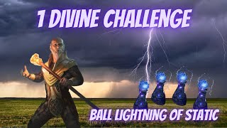 dead in 324 Ball Lightning of Static Hierophant  1 Div Challenge  PoE 323 Affliction [upl. by Nahsrad]