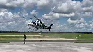 Agusta Westland AW119 landing in Ocala Florida [upl. by Branden]