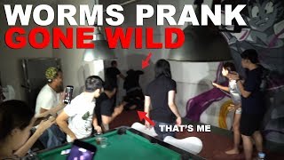 EPIC WORMS PRANK GONE WILD [upl. by Milissent]