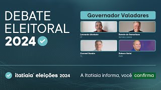 ELEIÇÕES MUNICIPAIS ACOMPANHE O DEBATE DOS CANDIDATOS DE GOVERNADOR VALADARES [upl. by Eylhsa855]