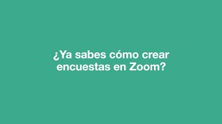 Cómo crear una encuesta en Zoom Docente UCAL [upl. by Zilber114]