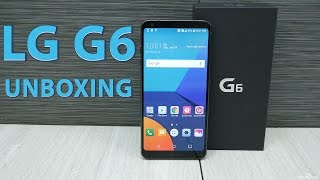 LG G6 Unboxing amp Overview  Black [upl. by Dnaltiac505]