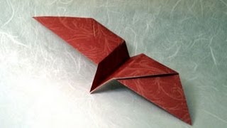 Origami Twirling Bird Instructions wwwOrigamiFuncom [upl. by Bertie958]