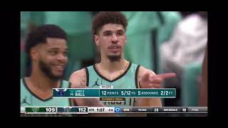 Bucks vs hornets final 246 wild ending😱nba lamelo  cool hornets [upl. by Annahtur]