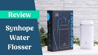 Synhope Mini Cordless Portable Water Flosser Review [upl. by Lightman]