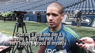 Interview Ozzie Alonso on the Addition to His Family and Scoring at FCD [upl. by Trace]