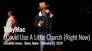 TobyMac In Concert  I Could Use A Little Church Right Now  New Unreleased Song [upl. by Bussy]