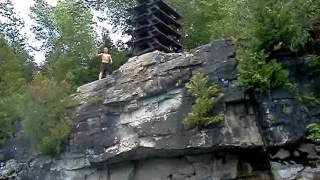 Sheboygan quarry cliff jump [upl. by Dianne]