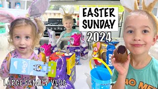 EASTER SUNDAY 2024 FIRST Egg Hunt  Large Family of 13 Daily Vlog [upl. by Ailatan33]