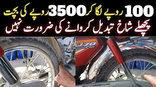 Motorcycle Chain AdjustmentMotorcycle Chain Tight Karne Ka TarikaHow To Adjust Motorcycle Chain [upl. by Lilllie]