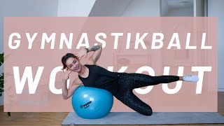 Gymnastikball Workout  Ganzkörper Training  Mittelschwer  auf Musik  35 Min [upl. by Doroteya]