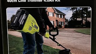 RYOBI BRUSHLESS CORDLESS LINE TRIMMER 40Ah Kit [upl. by Cl326]