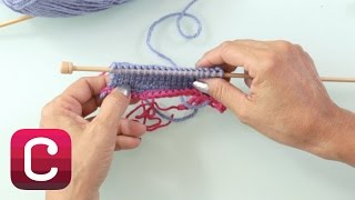 Provisional Cast On With a Crochet Chain with Debbie Stoller I Creativebug [upl. by Ahsenod]