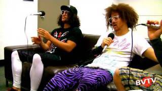 EXCLUSIVE LMFAO Discusses Their Name  BVTV Music [upl. by Ahsinek69]