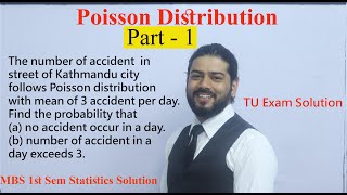 Poisson Distribution Probability  Part 1 MBS First Semester Statistics Solution in Nepali Easy Way [upl. by Legna]