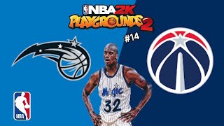 NBA 2K Playgrounds 2 Shaquille ONeal 14 Orlando Magic Vs Washington Wizards [upl. by Soll293]