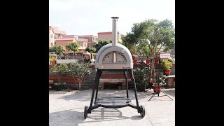 800mm Diameters Gas Clay Pizza Oven Dome Oven [upl. by Kohler]