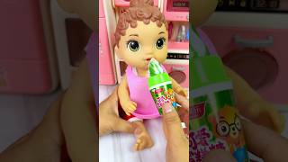 Satisfying with Unboxing amp Review Miniature Baby Doll Eating Ice Cream Candy Set Toys Kitchen ASMR [upl. by Ramonda]