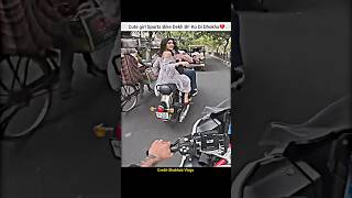 Cute girl Want A Ride with my sports bike🥰shorts bike rider cutegirl reaction sportsbike bmw [upl. by Levan]