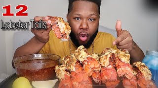 12 Lobster Tails MUKBANG  W Blove Sauce  Congrats on 100k STEPHANDTASHA [upl. by Ordnajela]