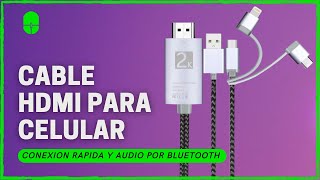 Cable HDMI Para Conectar Celulares Al TV  HDTV Con Audio Por Bluetooth [upl. by Onofredo]