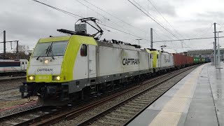 quotTRAINS SPOTTINGquot en gare dOttignies  klaxons [upl. by Lagiba]