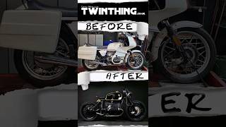 TWINTHING CUSTOM MOTORCYCLES BMW R100 TRANSFORMATION custommotorbike exploreontwowheels [upl. by Eirod]