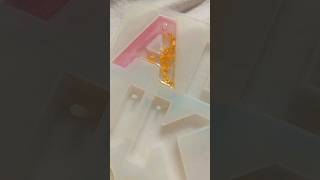 Letter A resin art wait for 2nd part ❤️🫀shorts diy viralvideo [upl. by Ahter]