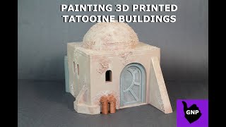 Painting 3D Printed Tatooine Buildings [upl. by Schouten856]