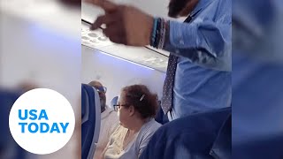 Unruly passenger throws tantrum over crying baby in Florida  USA TODAY [upl. by Ynabe]