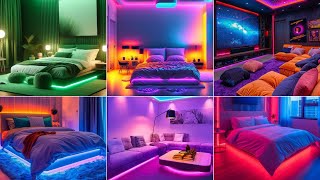 Cozy Home Light Decoration with RGB LED Strip Lightssmart Home lighting LED lightening idea [upl. by Duwad391]